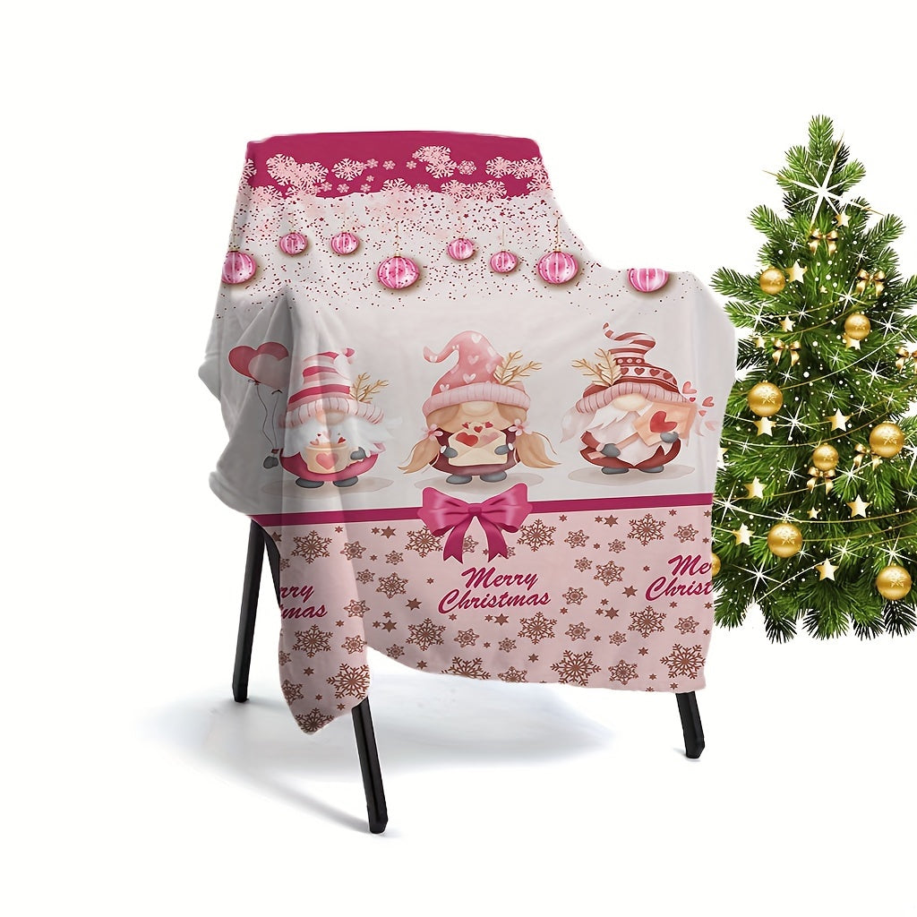 1pcs Red Pink Buffalo Plaid Christmas Throw Blanket, Fuzzy Fluffy Soft Cozy Blanket, Fleece Flannel Plush Microfiber Blanket For Couch Bed Sofa